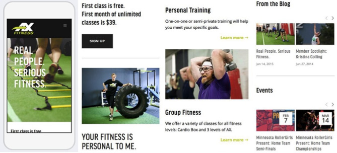 ax-fitness-mobile-website